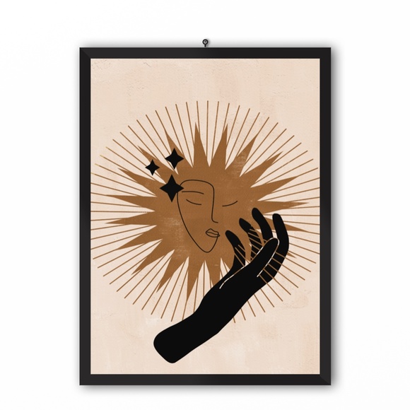Wall Art Bohemian Celestial Hands Print Poster Illustration Unframed - Picture 6 of 17